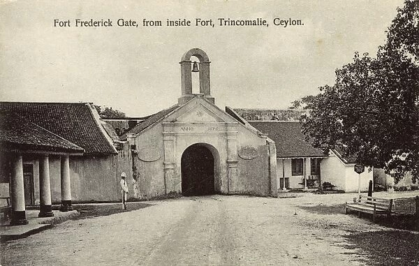 Fort Frederick Gate, Trincomalee, Ceylon (Sri Lanka)