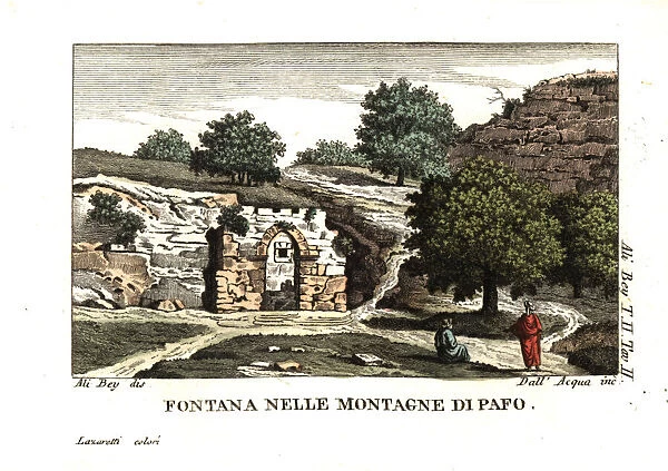 A fountain among the mountains of Paphos, Cyprus