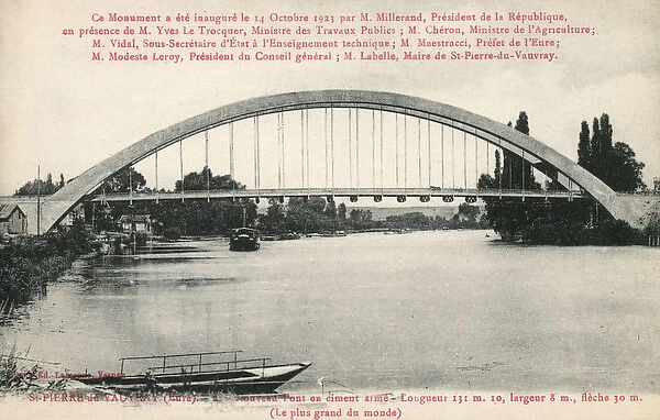 France - St Pierre du Vauvray - The new bridge