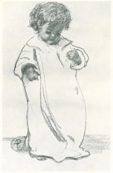 Francesca. A portrait illustration of a little girl named Francesca