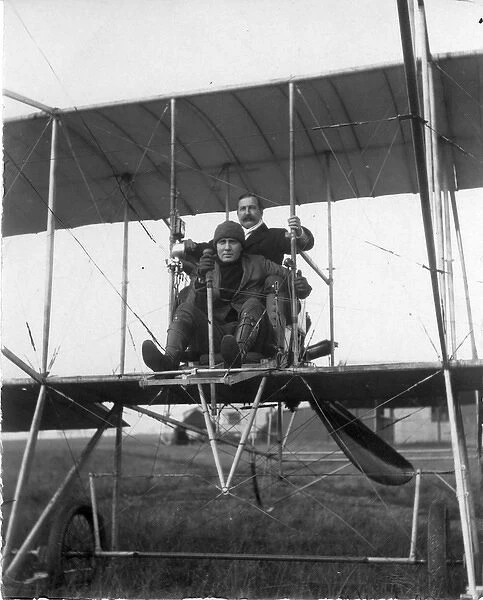 Frank McClean in his Short No3 with his first passenger