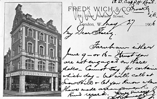 Frederick Wich & Co, Great Portland Street, London