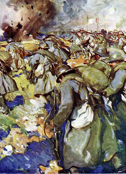 French army in action, Western Front, WW1