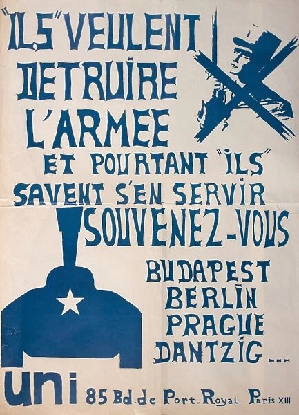 French poster warning against Communism