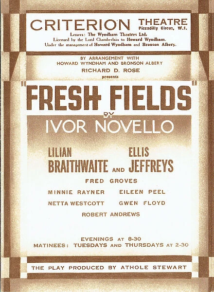 Fresh Fields by Ivor Novello
