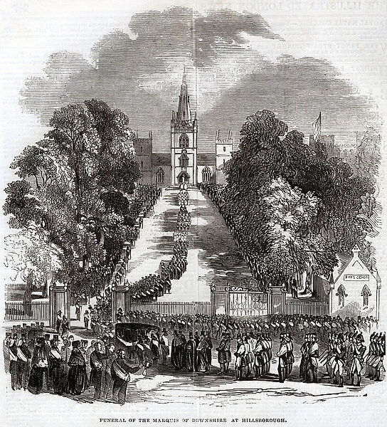 Funeral of the 3rd Marquess of Downshire at Hillsborough