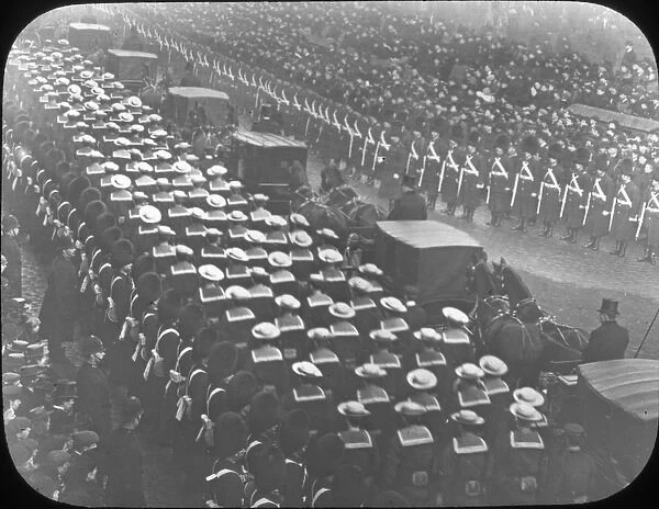 Funeral of Edward VII - Bluejackets marching