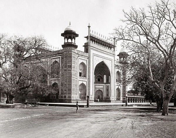 Gateway to the Taj Mahal, Agra, India c. 1870 s