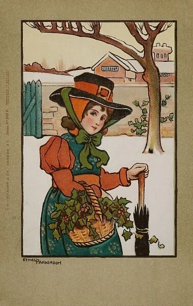 Gathering holly by Ethel Parkinson