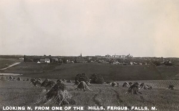 General view of Fergus Falls, Minnesota, USA