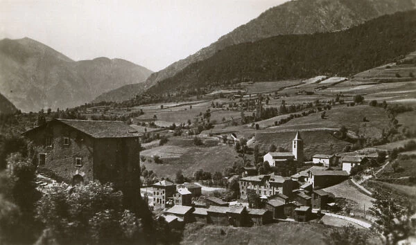 General view of La Massana, Valleys of Andorra, Andorra