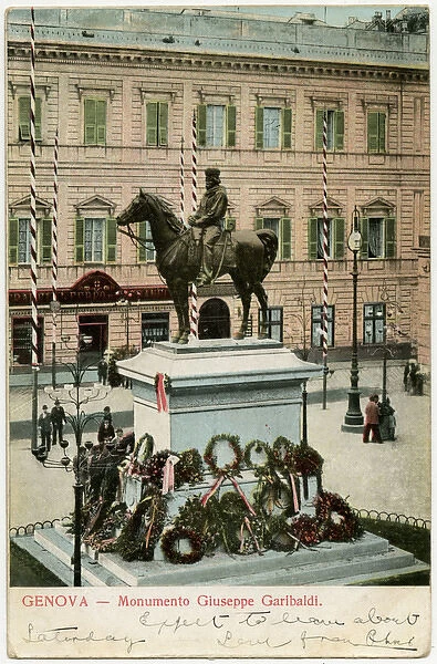 Genoa, Italy - Giuseppe Garibaldi Monument
