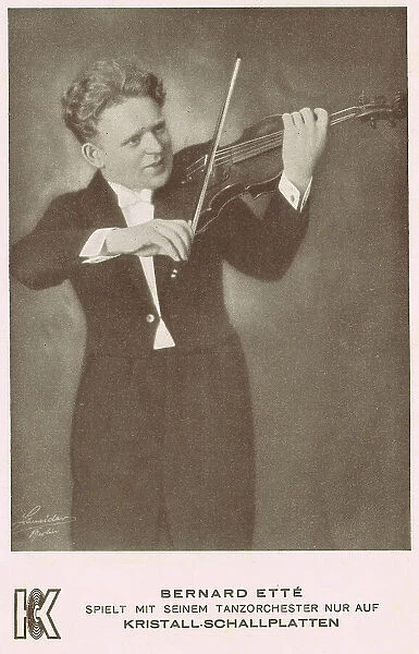 The German Jazz Band Leader Bernard Ette, 1920s