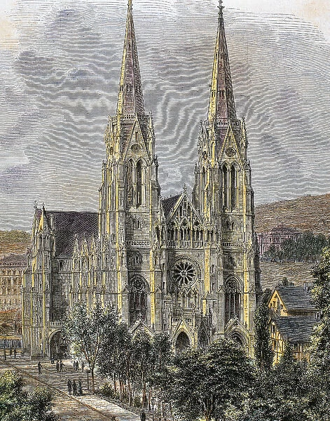 Germany. Stuttgart. Church of Saint Mary (1885)