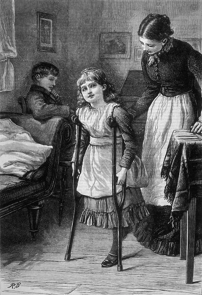 Girl on Crutches  /  1882
