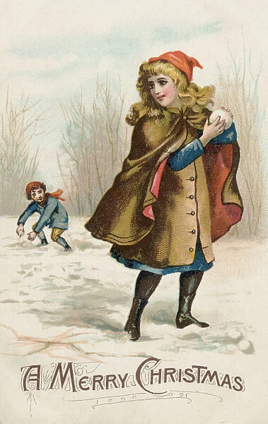 GIRL SNOWBALLING