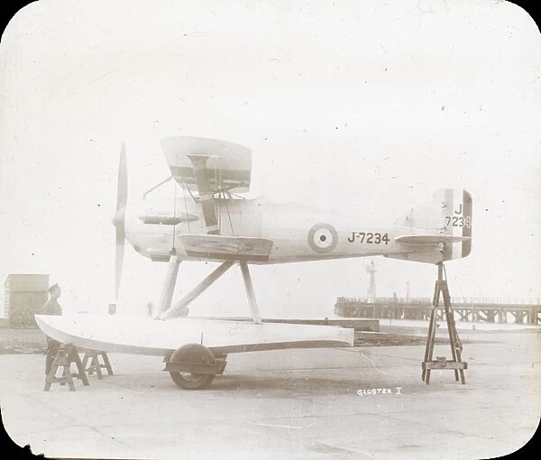 Gloster I, serialed J7234, on floats at Felixstowe in 1924
