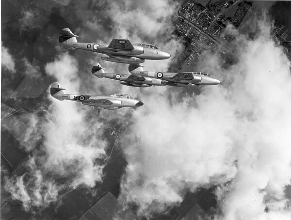 Gloster Meteor T7s of the Central Flying School