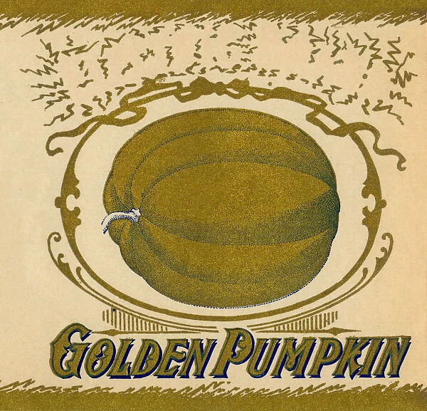 Golden Pumpkin Label