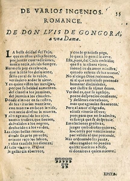 GONGORA Y ARGOTE, Luis de (1561-1627)