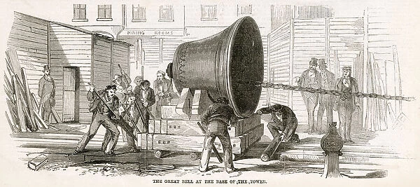 The Great bell at the base of the tower 1858