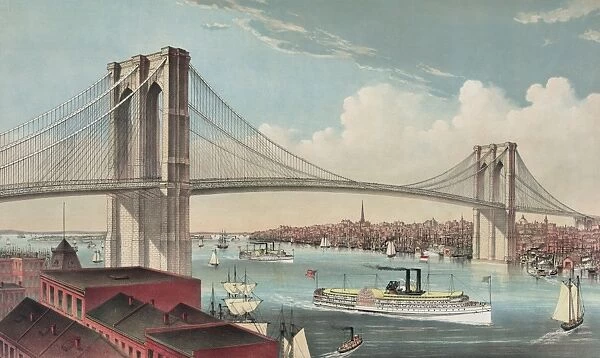 The great East River suspension bridge: connecting the citie