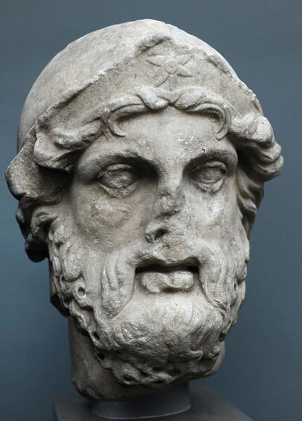 Greek general (stratetos). Bust. Marble