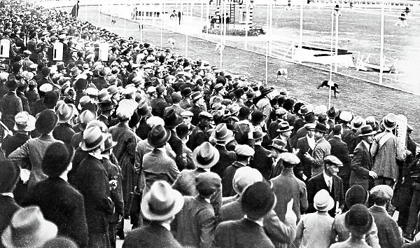Greyhound racing track, early 1900s
