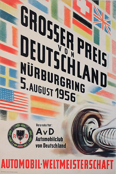 Grosser Preis von Deutschland (German Grand Prix), Nurburgring race track, World Championship, 5 August 1956. Date: 1956