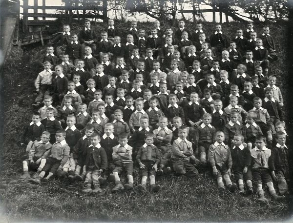 Group of boys at Wigmore Schools, West Midlands