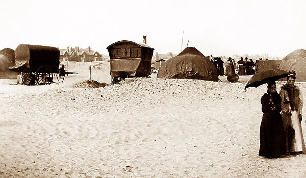 Gypsy camp on the sands, Blackpool