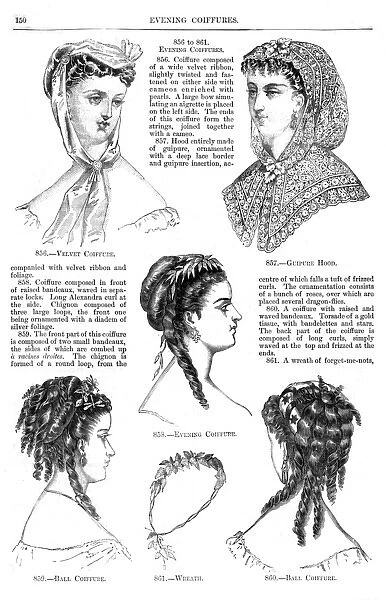 Hairstyles  /  Evening 1868