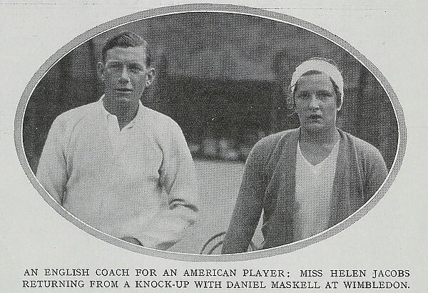 Helen Jacobs and Daniel Maskell at Wimbledon