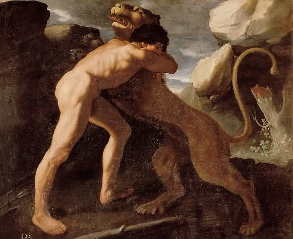 Hercules Fighting with the Nemean Lion