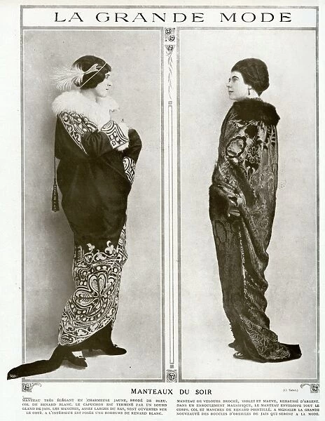 High fashion evening coats 1912