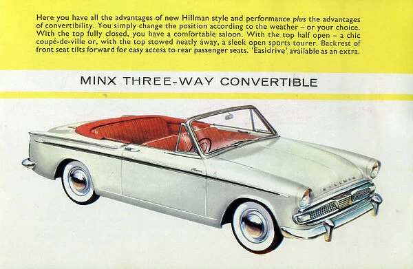 A Hillman Minx Three-way Convertible