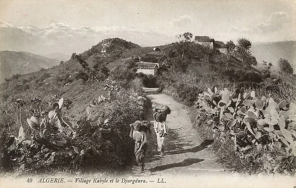 Hilltop village in Kabylie (Kabylia), Algeria