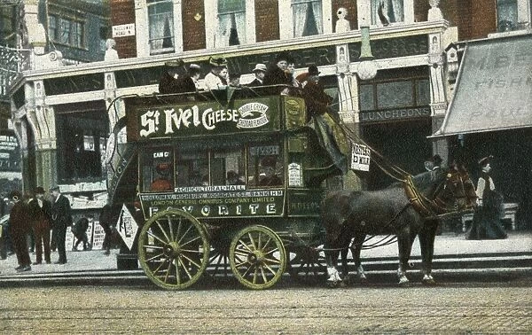 Holloway Road, London - Horse Omnibus