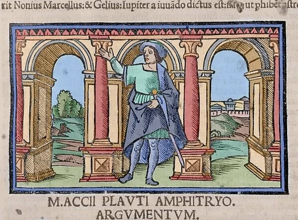 The Host by Titus Maccius Plautus. Act I. 1518. Colored