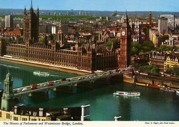 The Houses of Parliament and Westminster Bridge, London