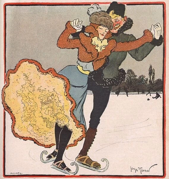 Ice Skating Couple 1901