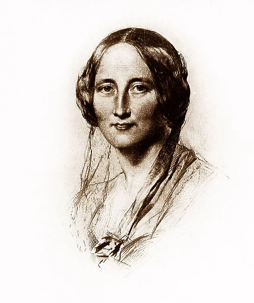 Illustration of Elizabeth Gaskell in 1851
