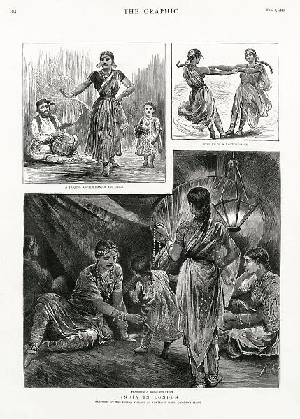 India in London - sketches at the Indian Village at Portland Hall, Langham Place