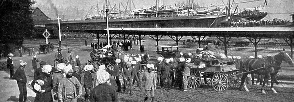 Indian Immigrants at Vancouver Docks, Canada, 1907