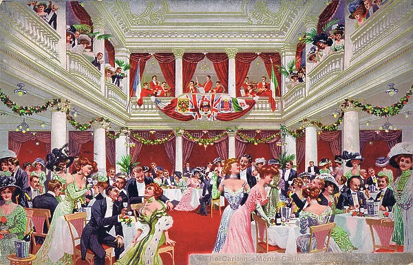 Interior of the Carlton Restaurant or Club in Monte Carlo