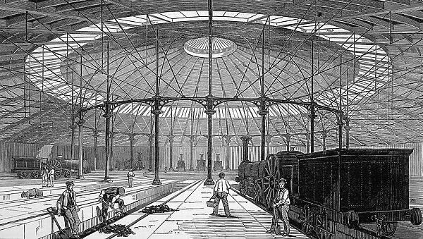 Interior of the engine house at Camden Town
