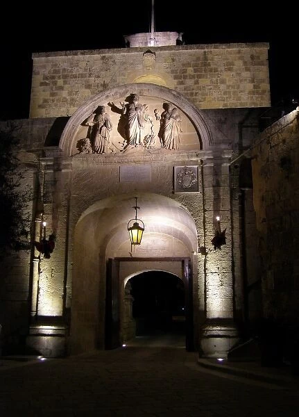 Interior of St Agathas Gate, Mdina, Malta
