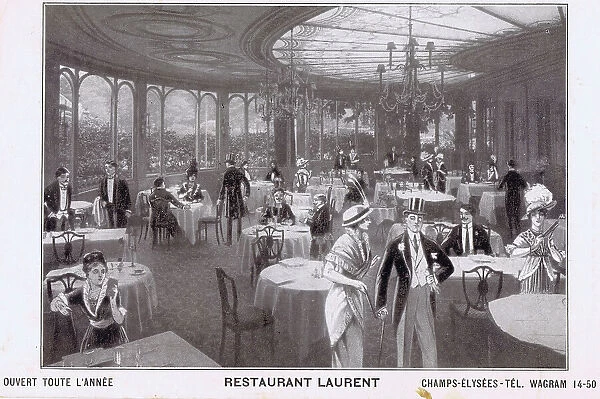 An interior view of Restaurant Laurent, Paris, 1920s