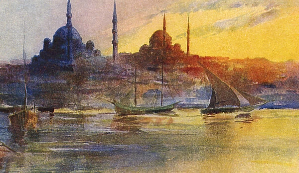 Istanbul Skyline, Turkey - View across the Golden Horn