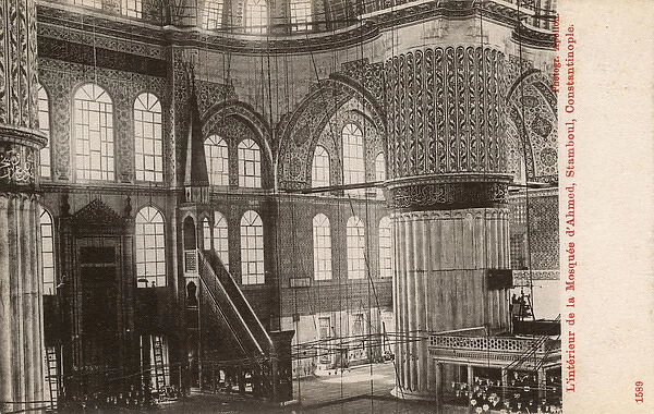 Istanbul, Turkey - Mosque of Sultan Ahmet I (interior)